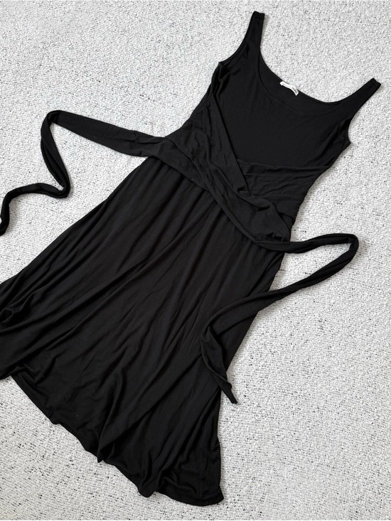 Reformation Dresses & Skirts - Reformation Black Sleeveless Wrap Midi Dress Size M